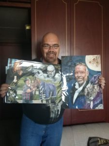 Paintings gifted to me at Hobbitcon4 by @AK_Hevonen
